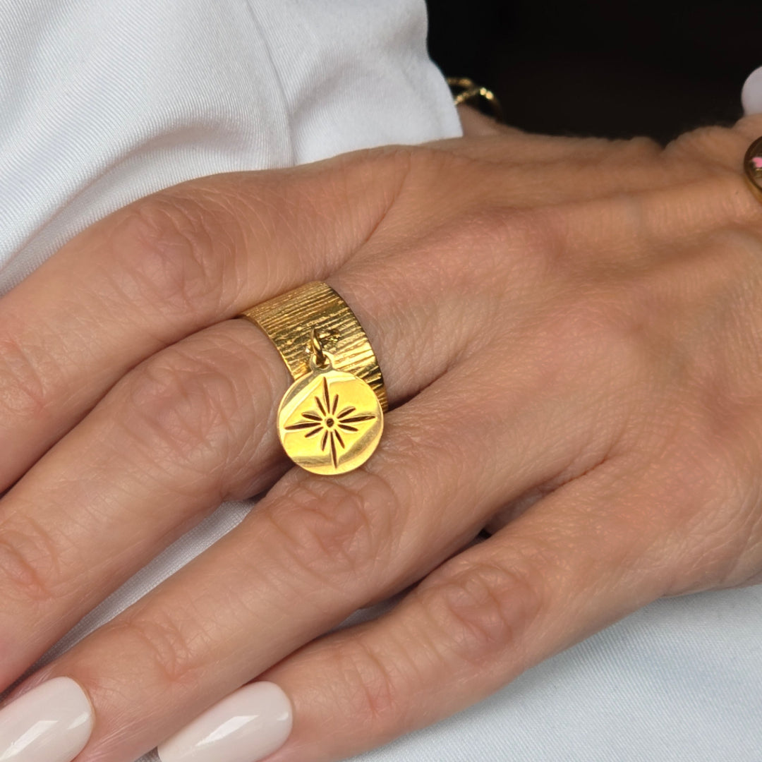 BAGUE AJUSTABLE BRELOQUE PENDANTE