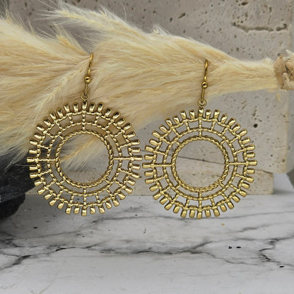 BOUCLE OREILLE ACIER INOXYDABLE ARTISANAL CRUSEILLES COPPONEX