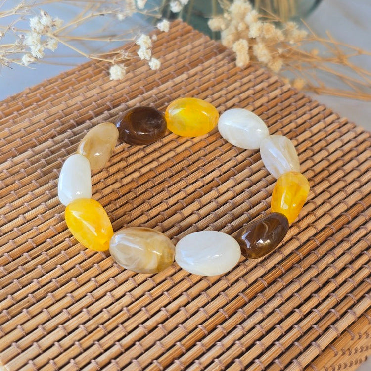 bracelet-orange-doux-perles-glossy-mira
