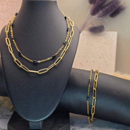 Coffret bijou femme Noël – parure Katarine Zateka collier et bracelet double rang