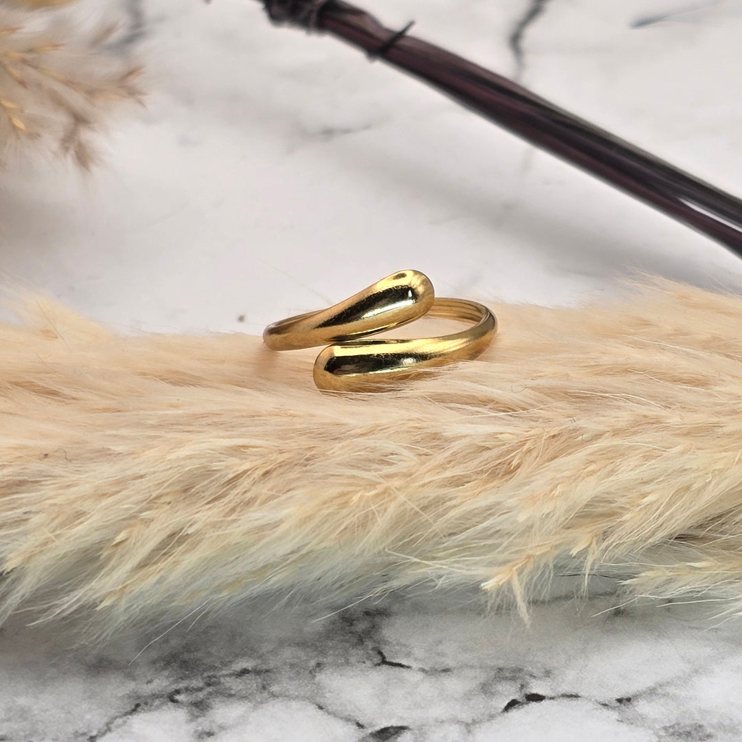 bague entrelacee doree reglable bijou femme idee cadeau noel