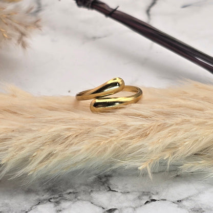 bague entrelacee doree reglable bijou femme idee cadeau noel