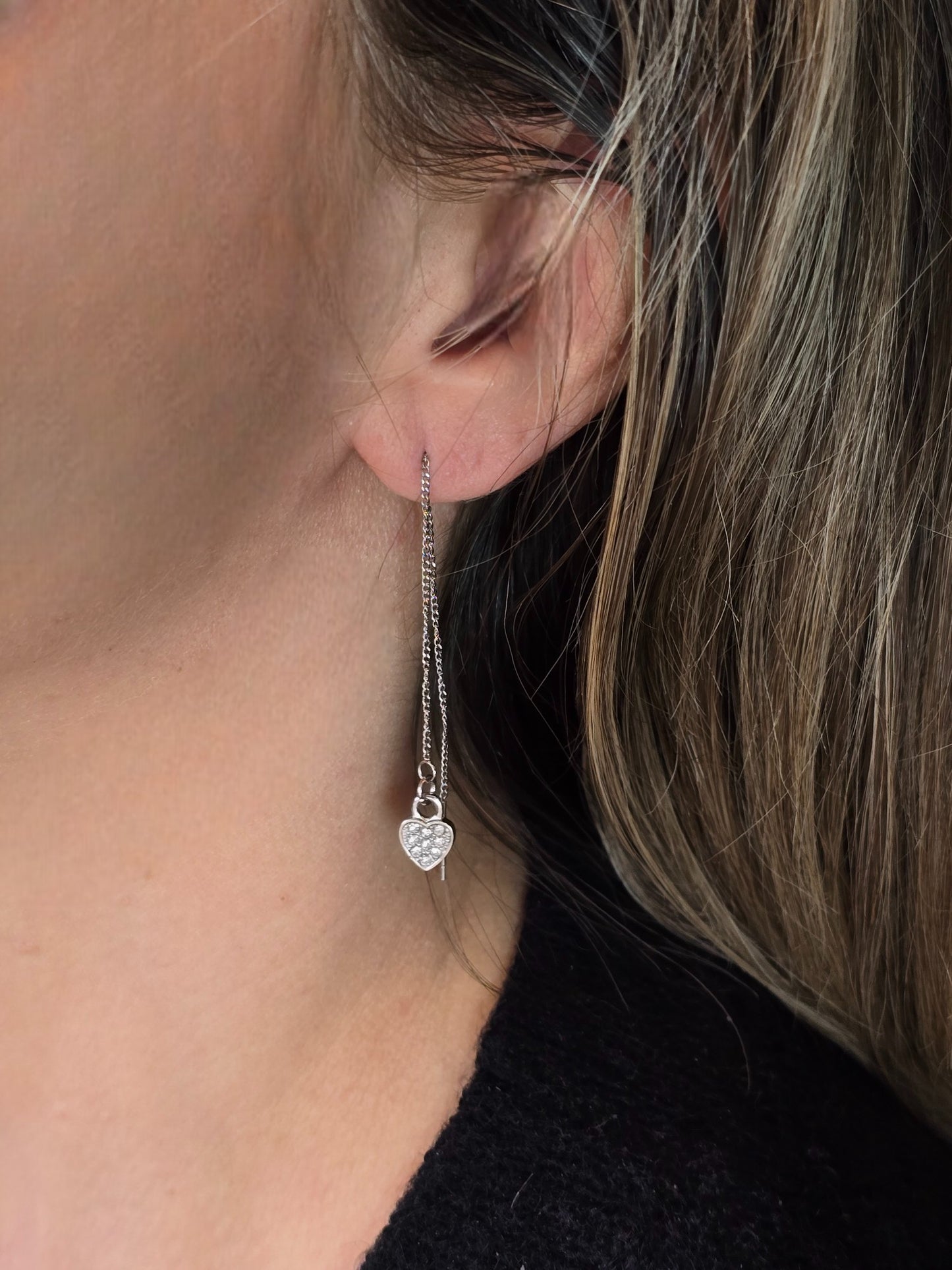 Boucles d'oreille CORDIA Finition argentée