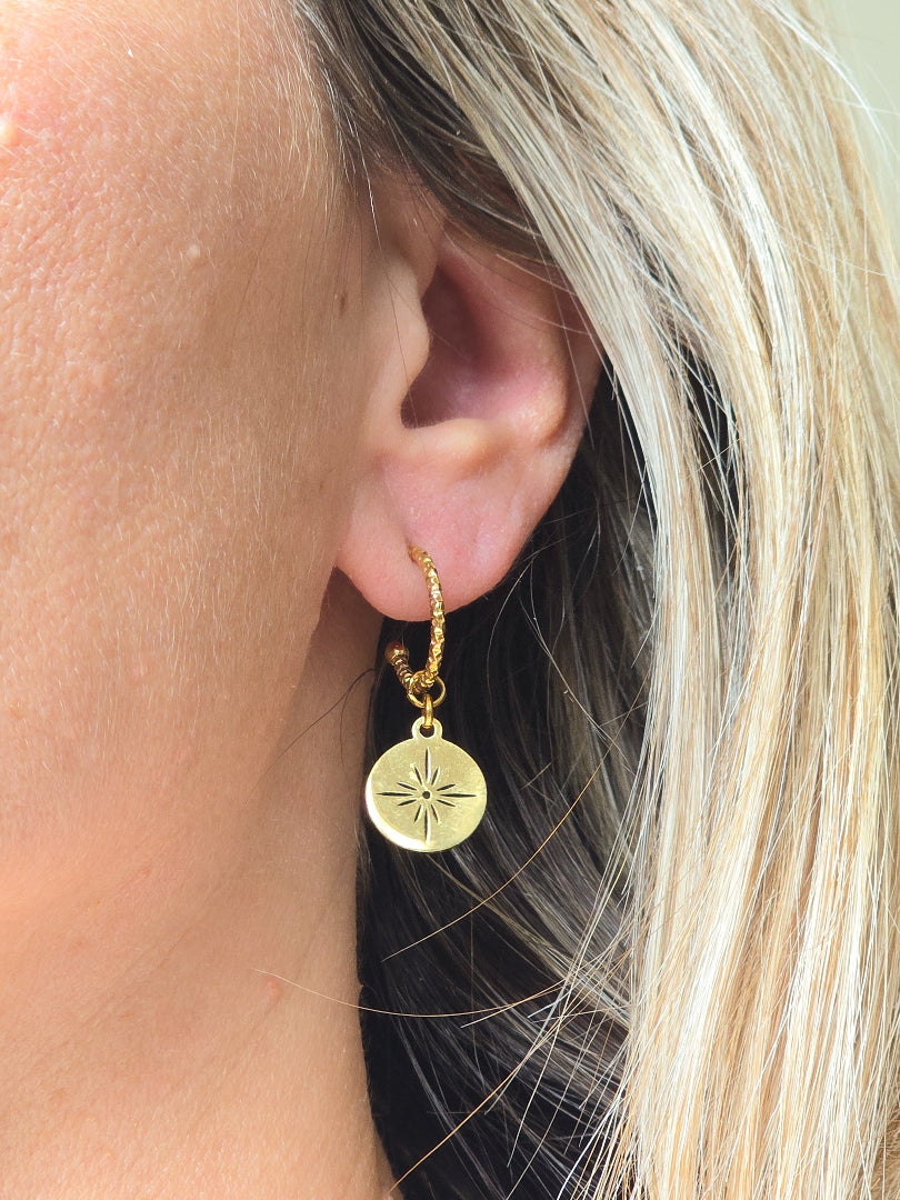 Boucles d’oreilles Stella légères longueur 2,5 cm