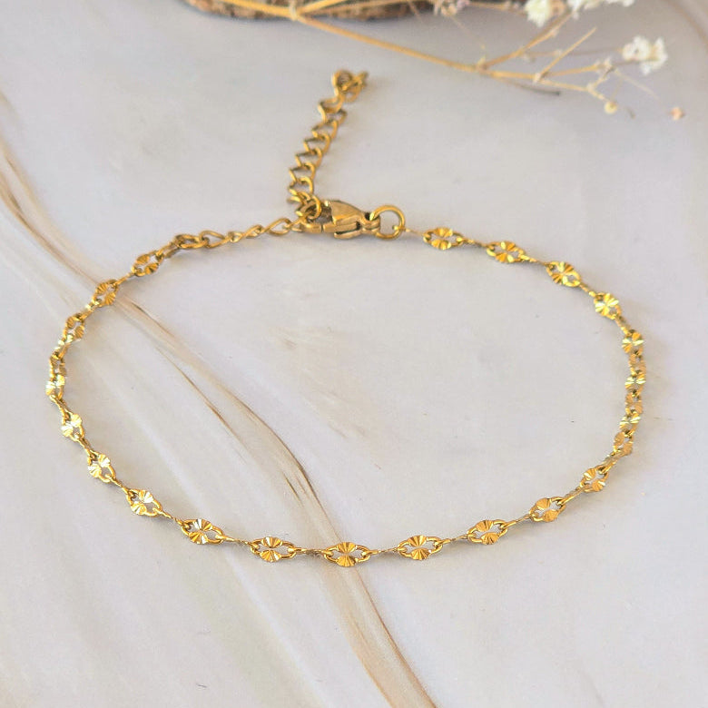 Bracelet BRISÉIS en acier inoxydable doré pour femme
