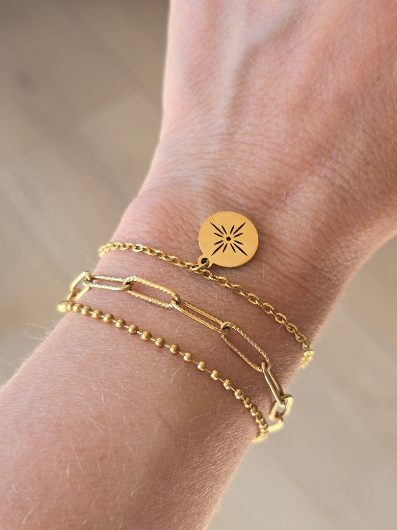 Bracelet STELLA longueur 16,5 cm avec chaînette d’extension
