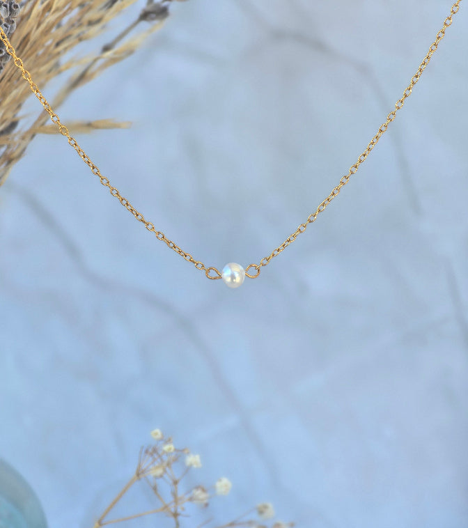 Collier ADA longueur 42 cm assorti au bracelet et aux boucles d’oreilles
