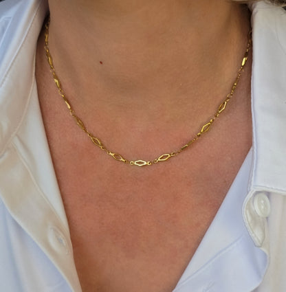 collier court losange acier inoxydable annecy genève cruseilles