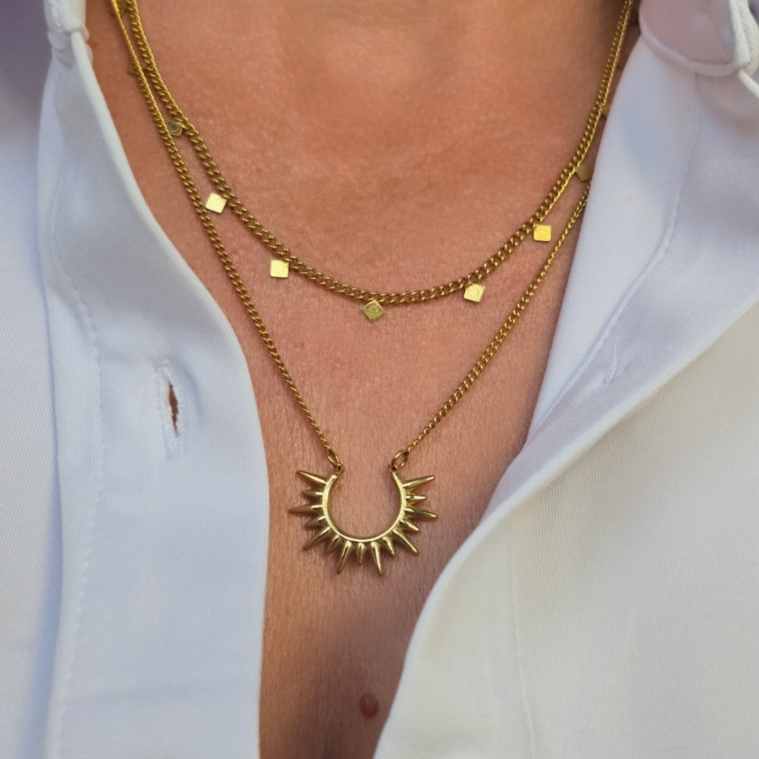 collier deux chaines - bijou artisanal copponex annecy genève cruseilles