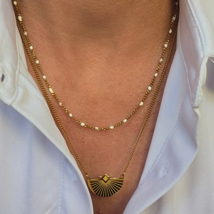 collier deux chaines - bijou artisanal copponex annecy genève cruseilles