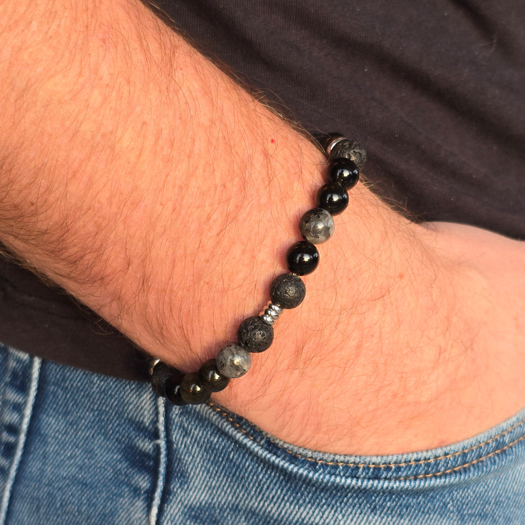 Écrin prêt à offrir avec bracelet homme ZATEKA – bijou fait main en Haute-Savoie, idée cadeau personnalisée